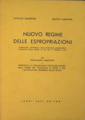 Nuovo regime delle espropriazione