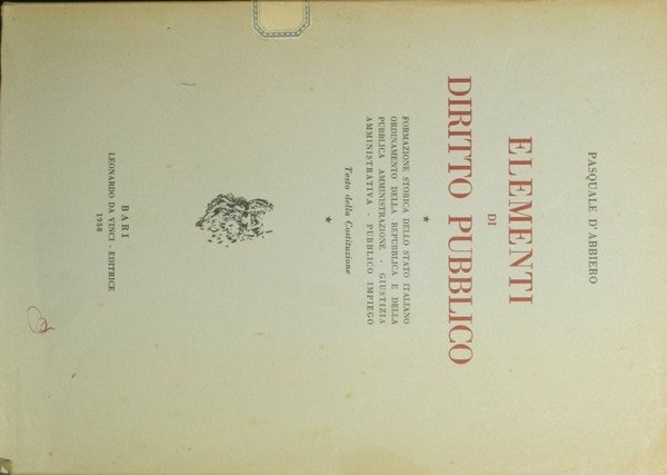 Elementi di diritto pubblico