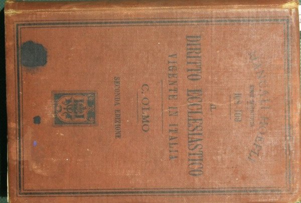 Il diritto ecclesiastico vigente in Italia