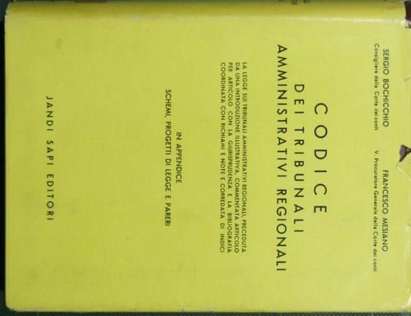 Codice dei tribunali amministrativi regionali