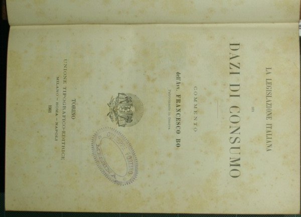 La legislazione italiana sui dazi di consumo