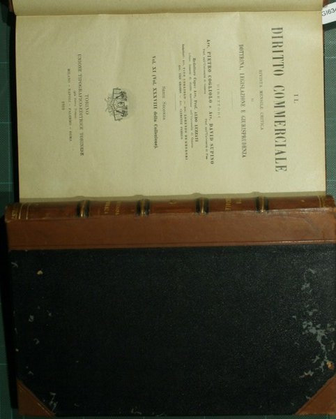 Il diritto commerciale. Vol. XI - 1919