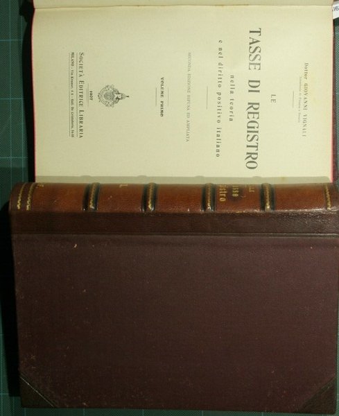 Le tasse di registro nella teoria e nel diritto positivo …