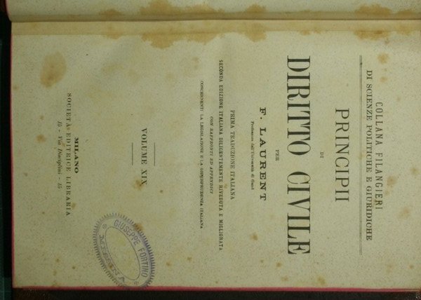 Principii di diritto civile. Vol. XIX