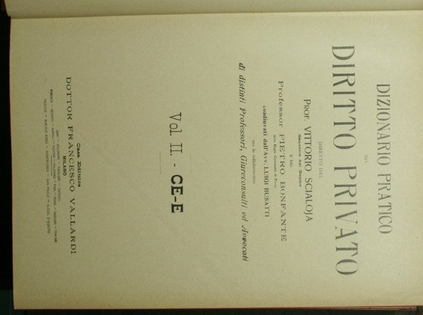 Dizionario pratico del diritto privato. Vol. II - CE-E
