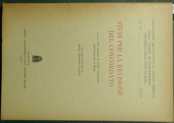 Studi per la revisione del Concordato