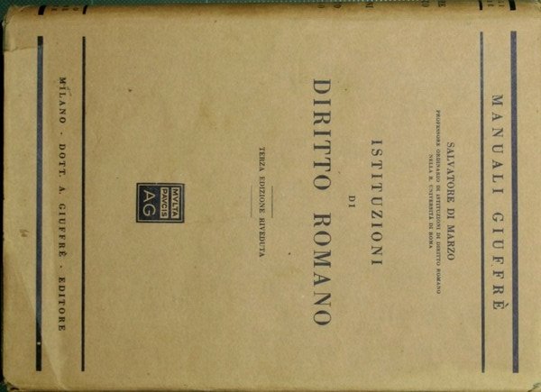 Istituzioni di diritto romano
