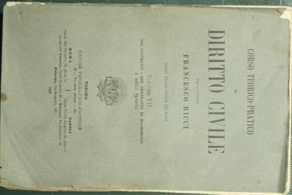 Corso teorico pratico di diritto civile. Vol. VII - Dei … | Immagine Gallery 1