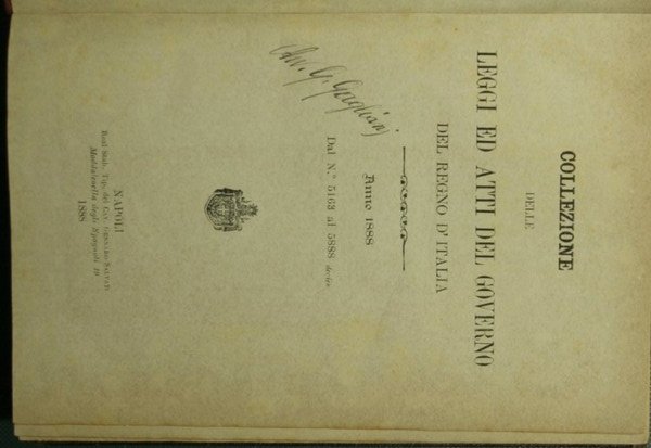 Collezioni delle leggi ed atti del governo del Regno d'Italia. …