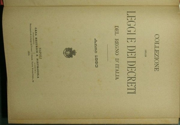 Collezione delle leggi e dei decreti del Regno d'Italia. Anno …