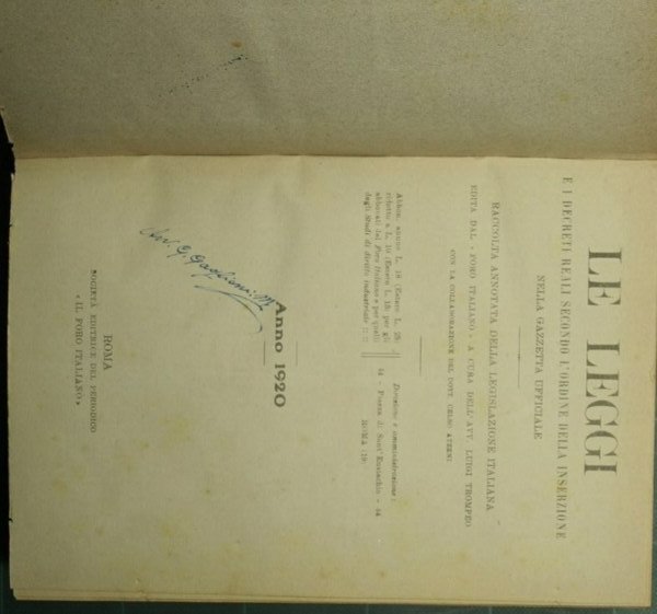 Le leggi e i decreti reali secondo l'ordine della inserzione …
