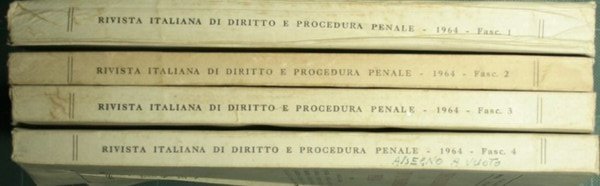 Rivista italiana di diritto e procedura penale - Nuova serie, …