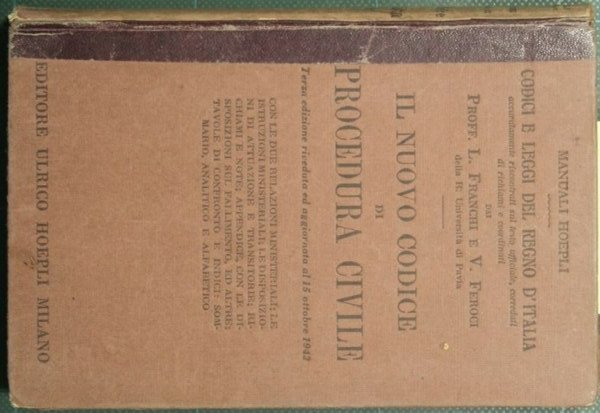 Il nuovo codice di procedura civile