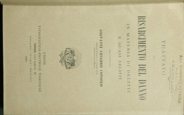Trattato sul risarcimento del danno in materia di delitti e …