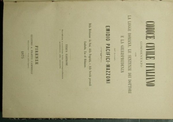 Codice civile italiano - Della distinzione dei beni, della proprietà …