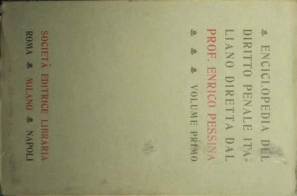Enciclopedia del diritto penale italiano