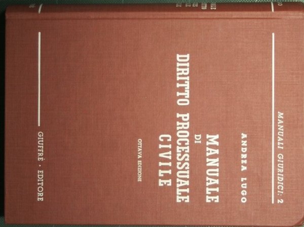 Manuale di diritto processuale civile