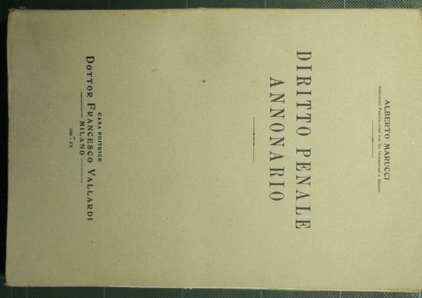 Diritto penale annonario