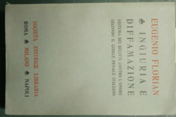 Ingiuria e diffamazione