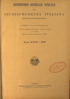 Repertorio generale annuale della giurisprudenza Italiana