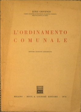 L'ordinamento comunale.