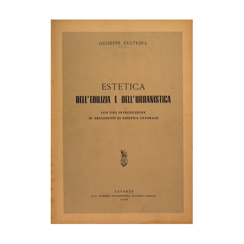 Estetica dell'edilizia e dell'urbanistica