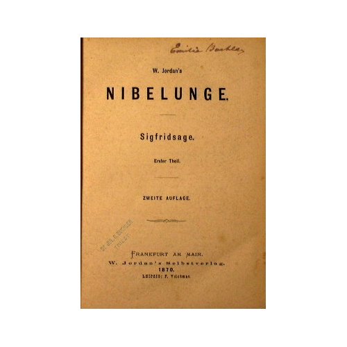 Nibelunge. Sigfridsage Erster & Zweiter Theil in einem Buche
