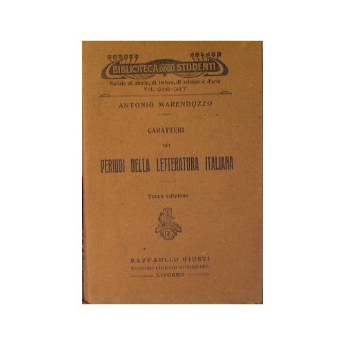 Caratteri dei periodi della letteratura italiana