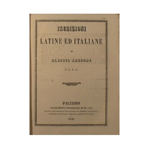 Iscrizioni latine ed italiane