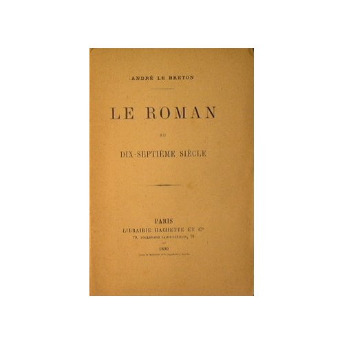 Le roman au dix-septieme siecle