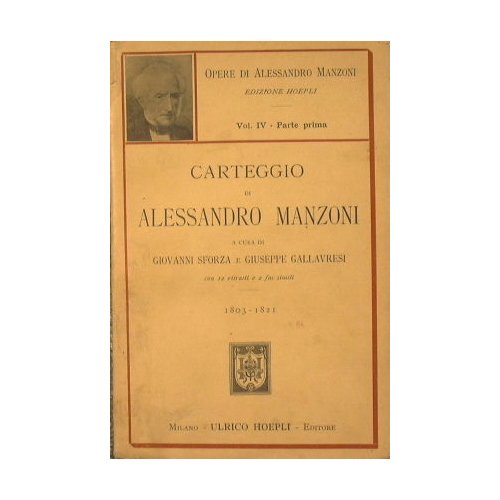Carteggio di Alessandro Manzoni