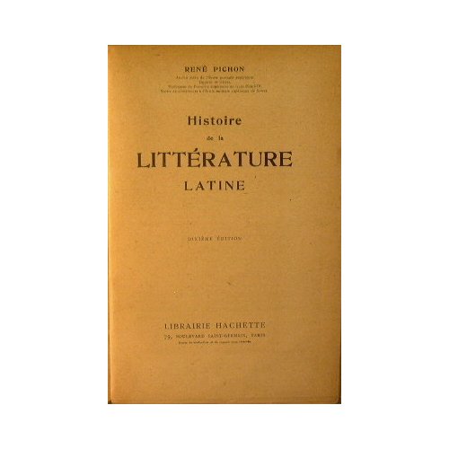 Histoire de la Literature latine