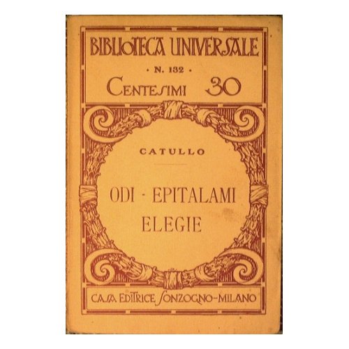 Odi - Epitalami - Elegie