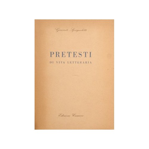 Pretesti di vita letteraria