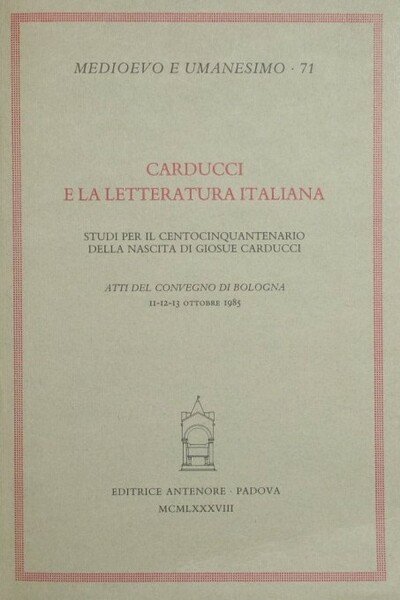 Carducci e la letteratura italiana