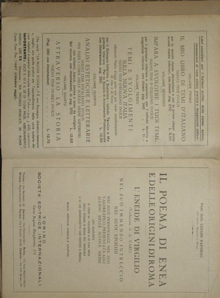 Il poema di Enea e delle origini di Roma