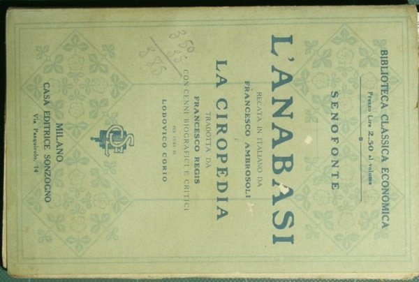 L'anabasi. La ciropedia