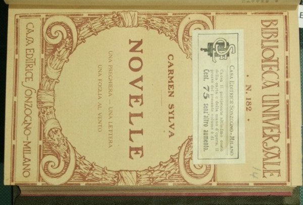 Novelle brianzuole; Novelle; Novelle per la gioventù; Novelle; Oh! Le …