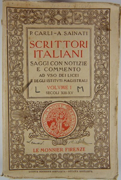 Scrittori italiani. Vol. I - Secoli XIII-XV