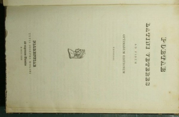 Poetae latini veteres ad fidem optimarum editionum expressi