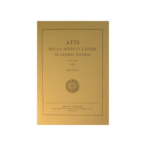 Atti della Società Ligure di Storia Patria