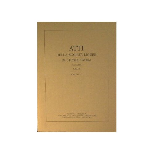 Atti della Società Ligure di Storia Patria
