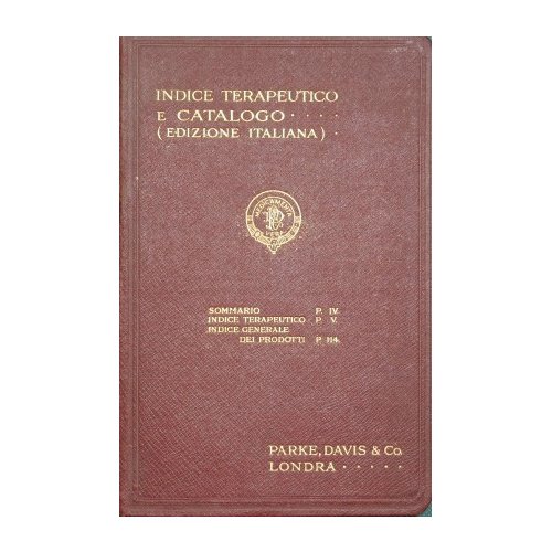 Estratto del catalogo generale della casa Parke, Davis & Co.