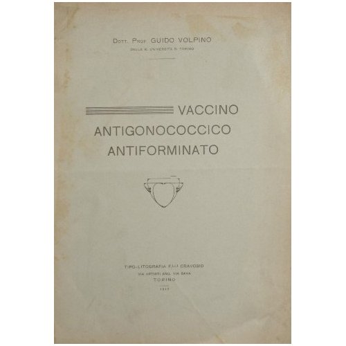 Vaccino antigonococcico antiforminato