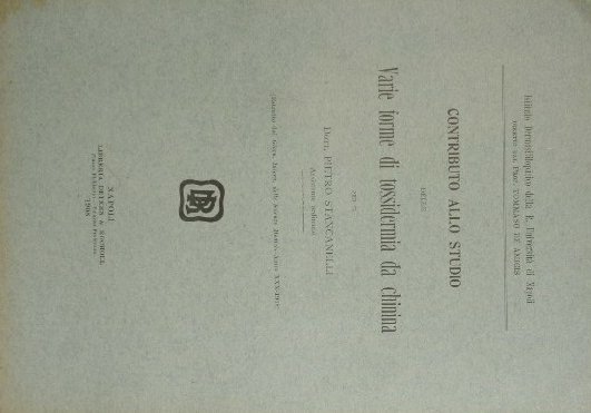 Contributo allo studio delle varie forme di tossidermia da chinina