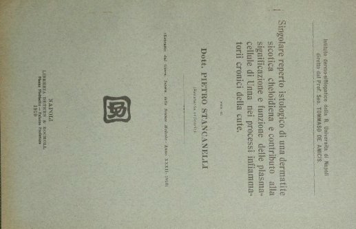 Singolare reperto istologico di una dermatite sicotica cheloidiena e contributo …