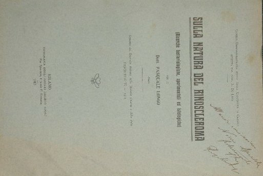 Sulla natura del rinoscleroma