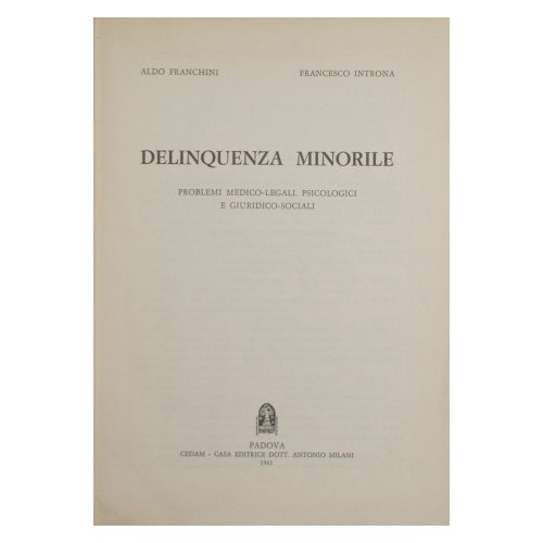 Delinquenza minorile