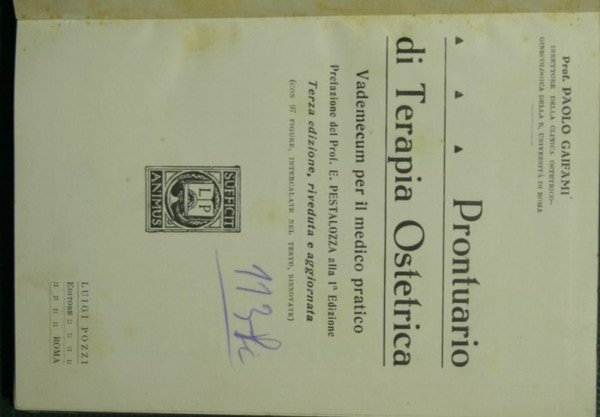 Prontuario di terapia ostetrica