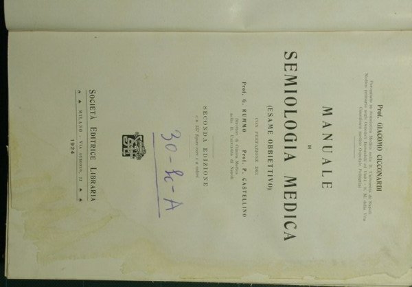 Manuale di semiologia medica